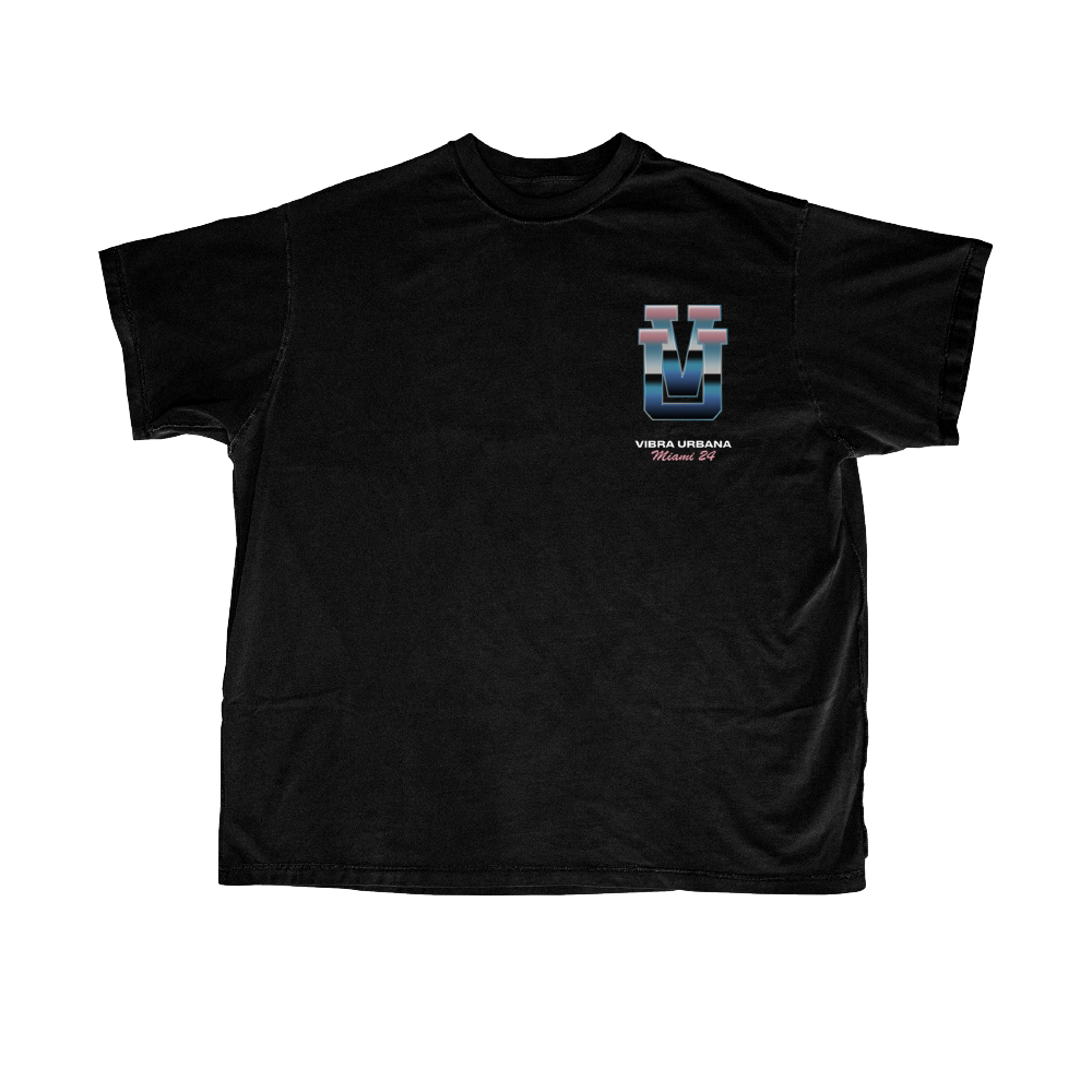 VU Miami 24 Alambre Black Lineup Tee