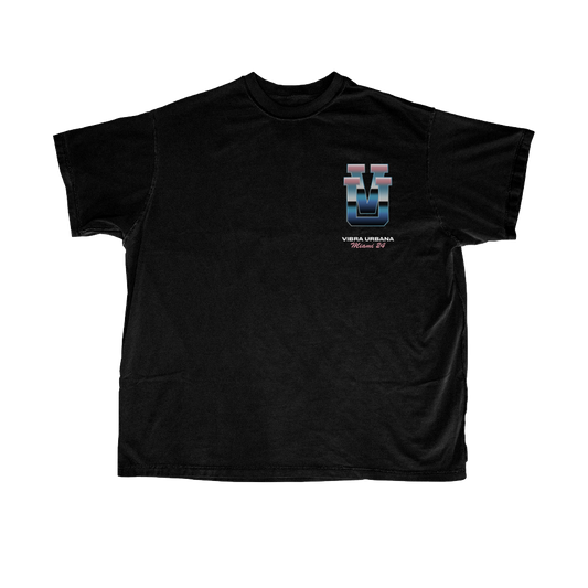 VU Miami 24 Alambre Black Lineup Tee
