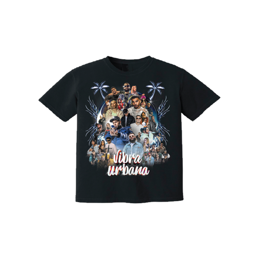 VU Miami 23 Bootleg Photo Black Lineup Tee
