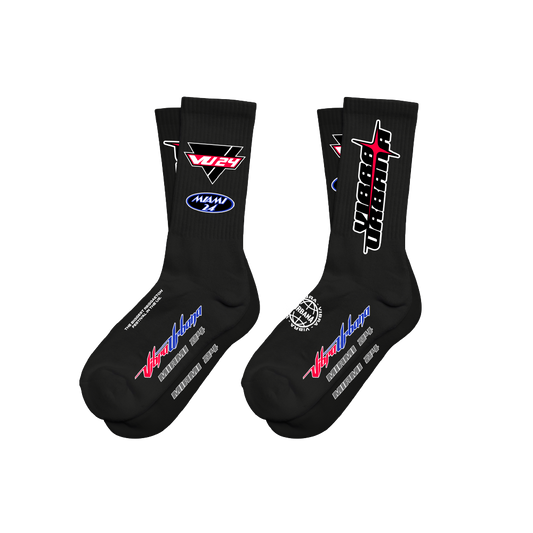 VU MIAMI 24 UV Buena Suerte Black Socks