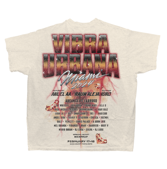 VU Miami 24 Ciudad En Llamas Cream Lineup Tee