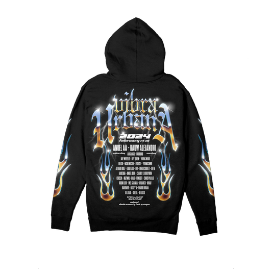 VU 24 Fluido Black Lineup PO Hoodie