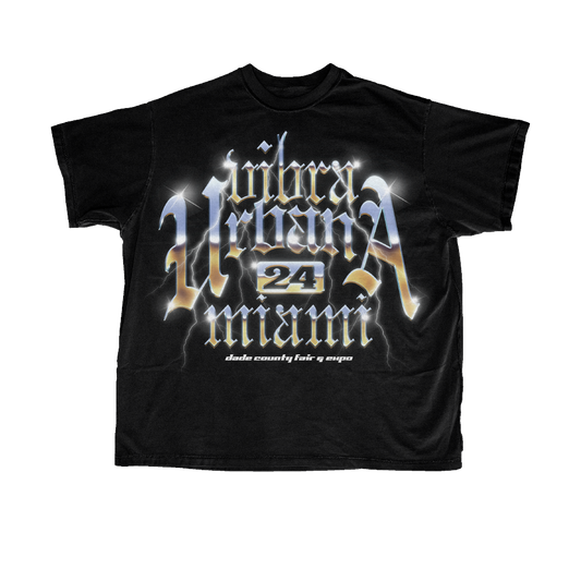 VU Miami 24 Fluido Black Lineup Tee