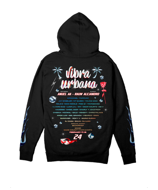 Vibra Urbana Black Lineup Pullover Miami 24'