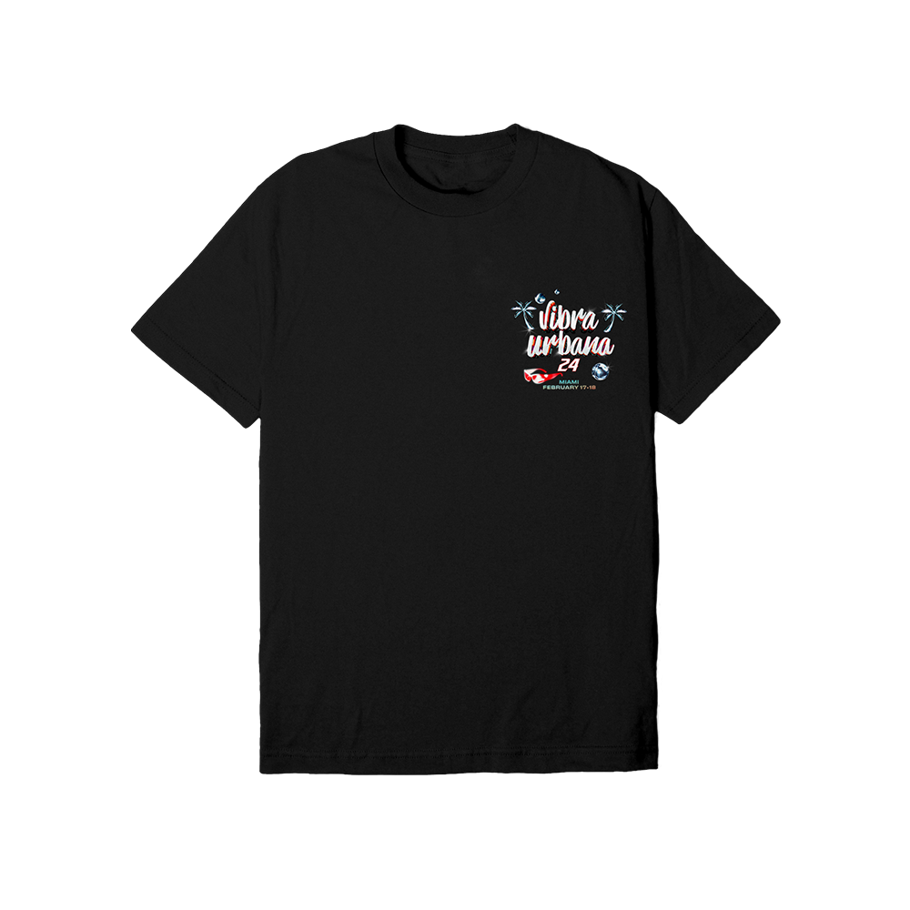 Vibra Urbana Black Lineup Tee Miami 24'