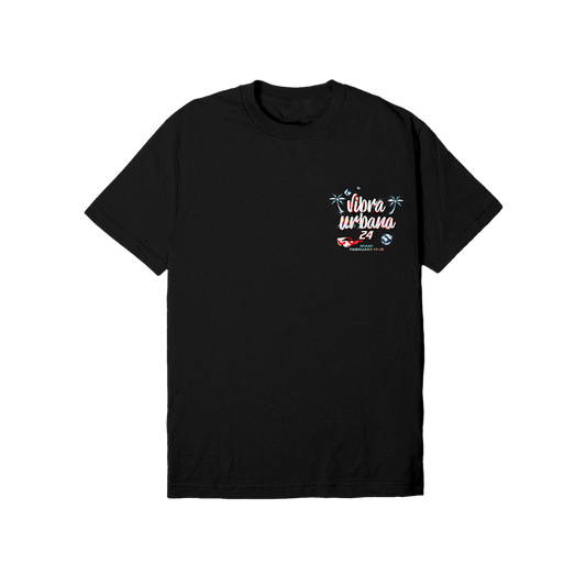 Vibra Urbana Black Lineup Tee Miami 24'
