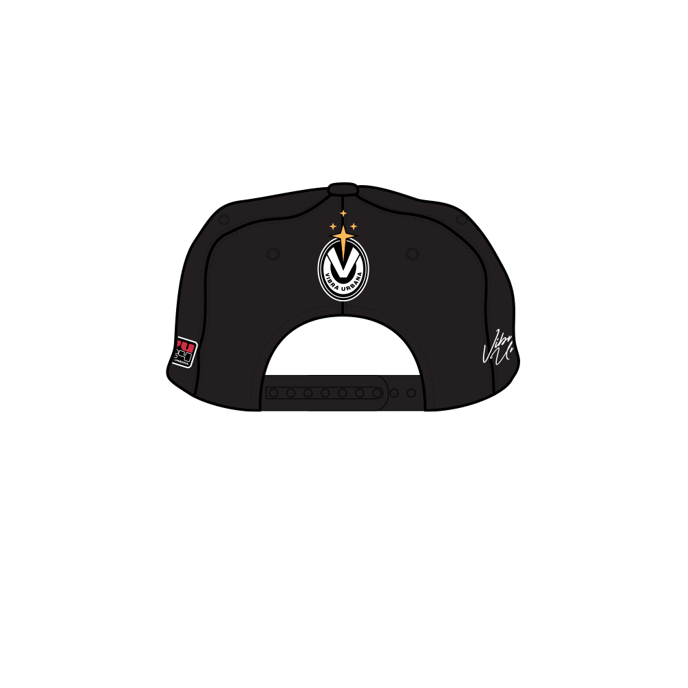 VU Bling Logo Black Snapback Hat