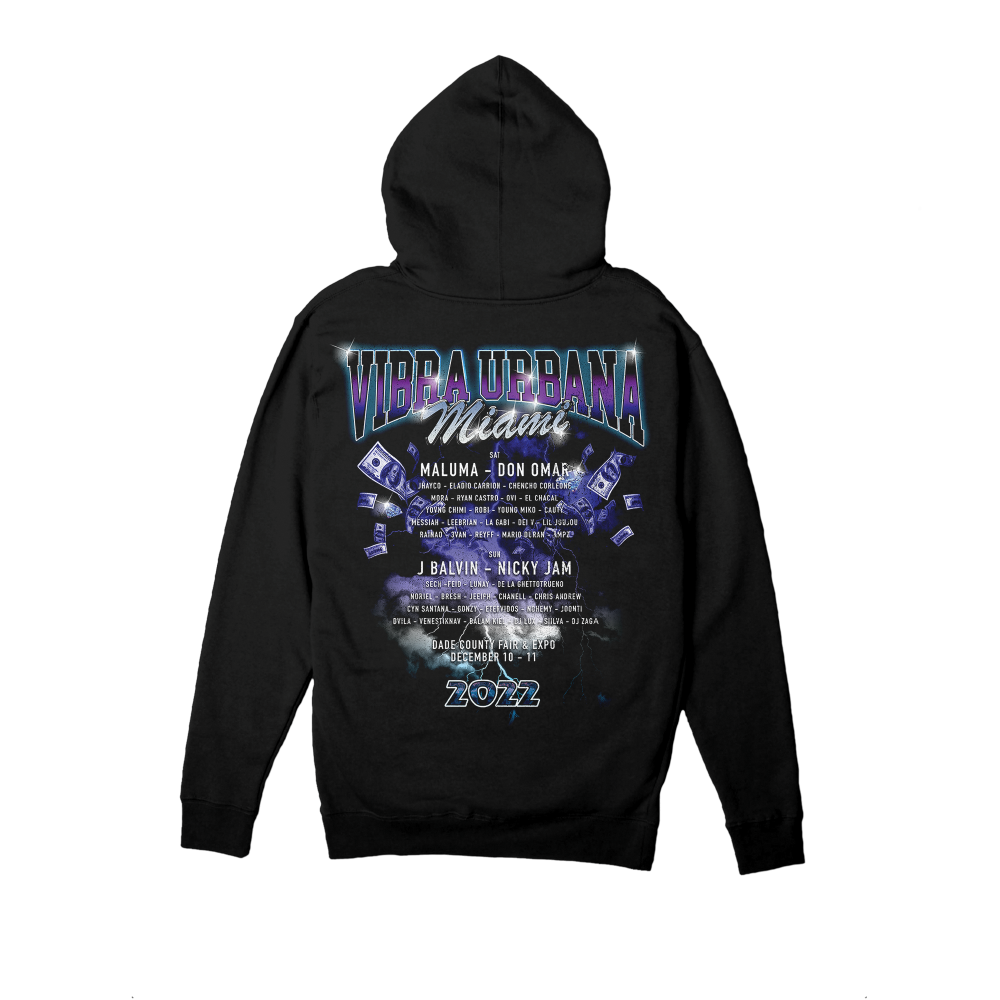 VU Miami 22 Cruisin' Bling Black Lineup Hoodie