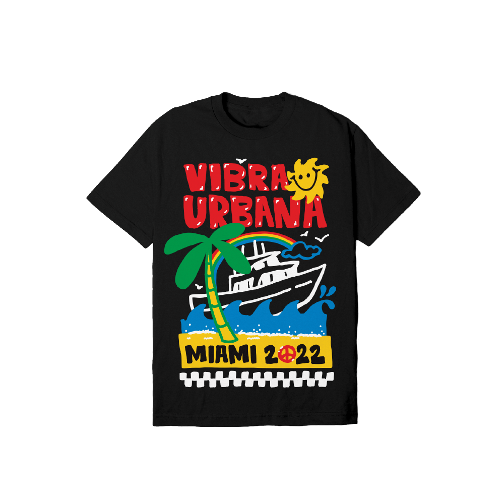 Camiseta Vibra Urbana 22' Collage Negra