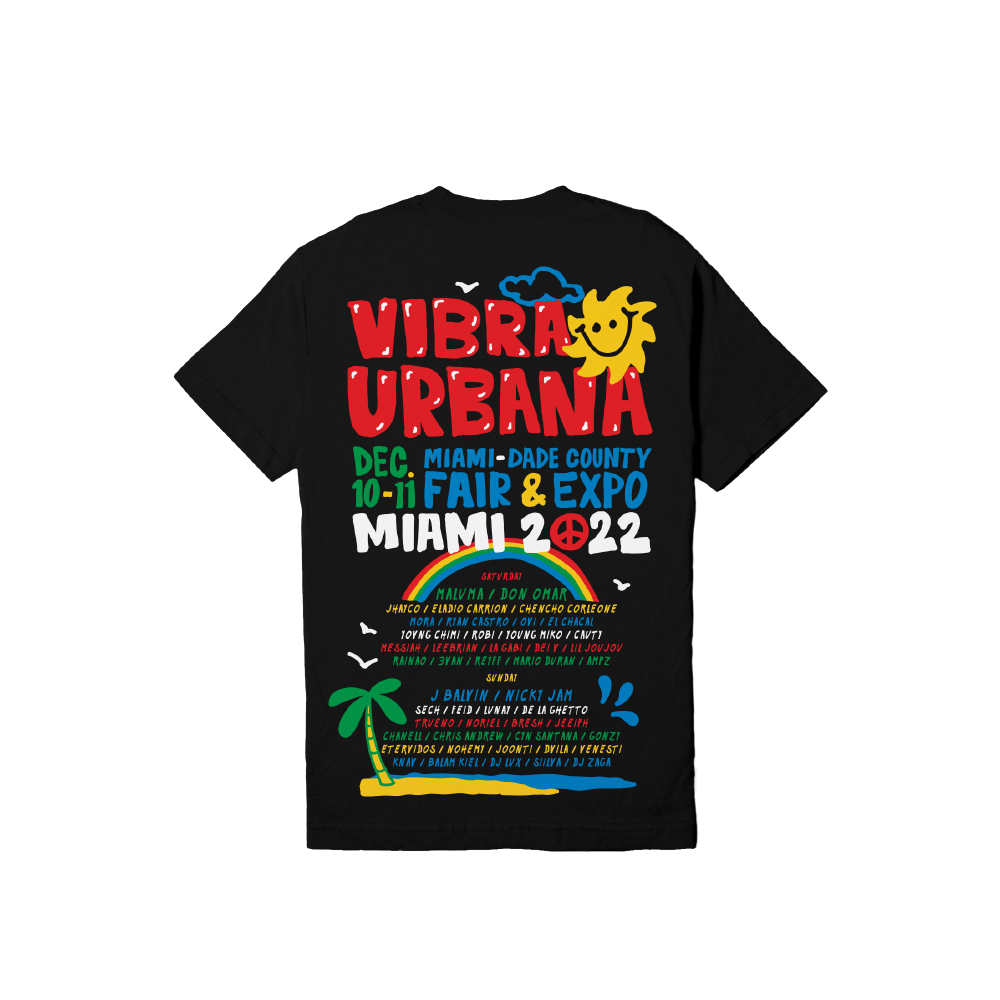 Camiseta Vibra Urbana 22' Collage Negra