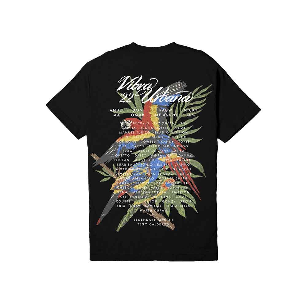 Vibra Urbana Flocking Tee Black
