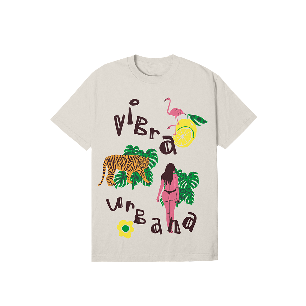 Vibra Urbana Tiger AOP Miami 22' Tee Cement