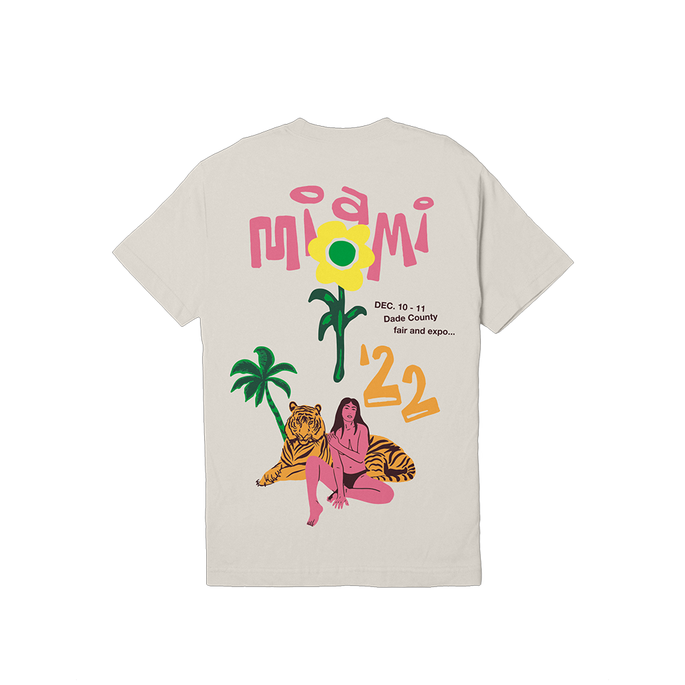 Vibra Urbana Tiger AOP Miami 22' Tee Cement
