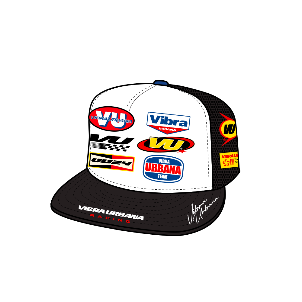 VU Hi-Octane Black & White Trucker Hat