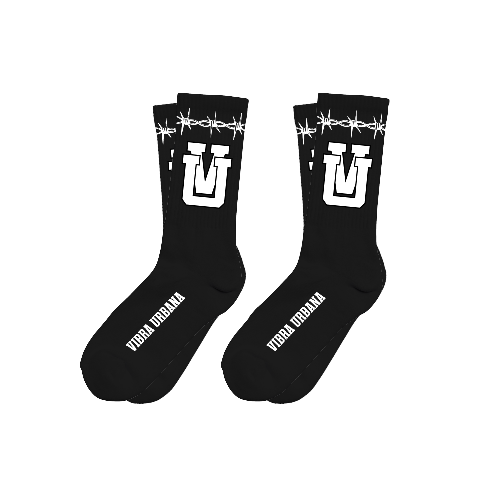 VU UV Staple Black Socks