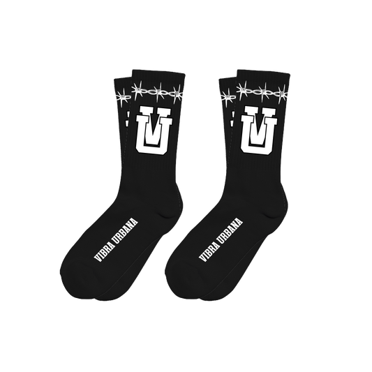 VU UV Staple Black Socks