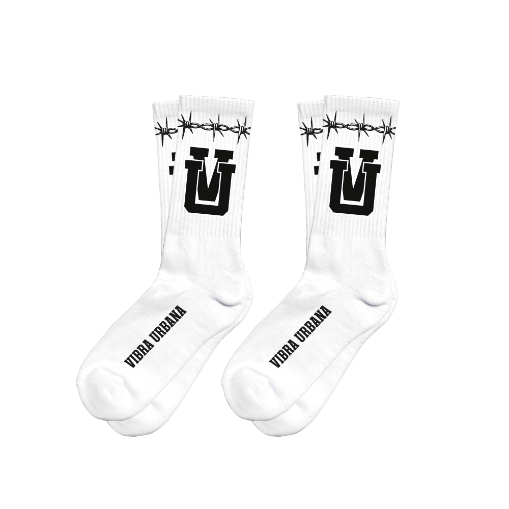 VU UV Staple White Socks