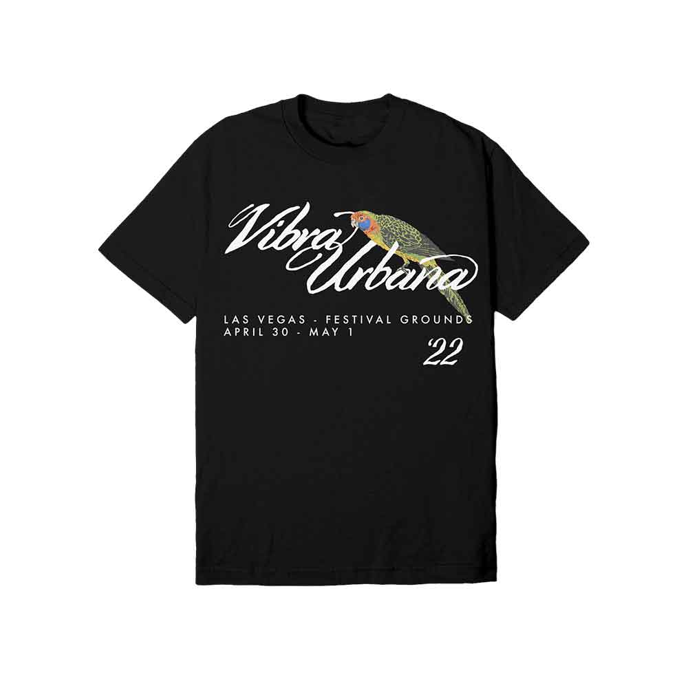 Camiseta Vibra Urbana Flocado Negro